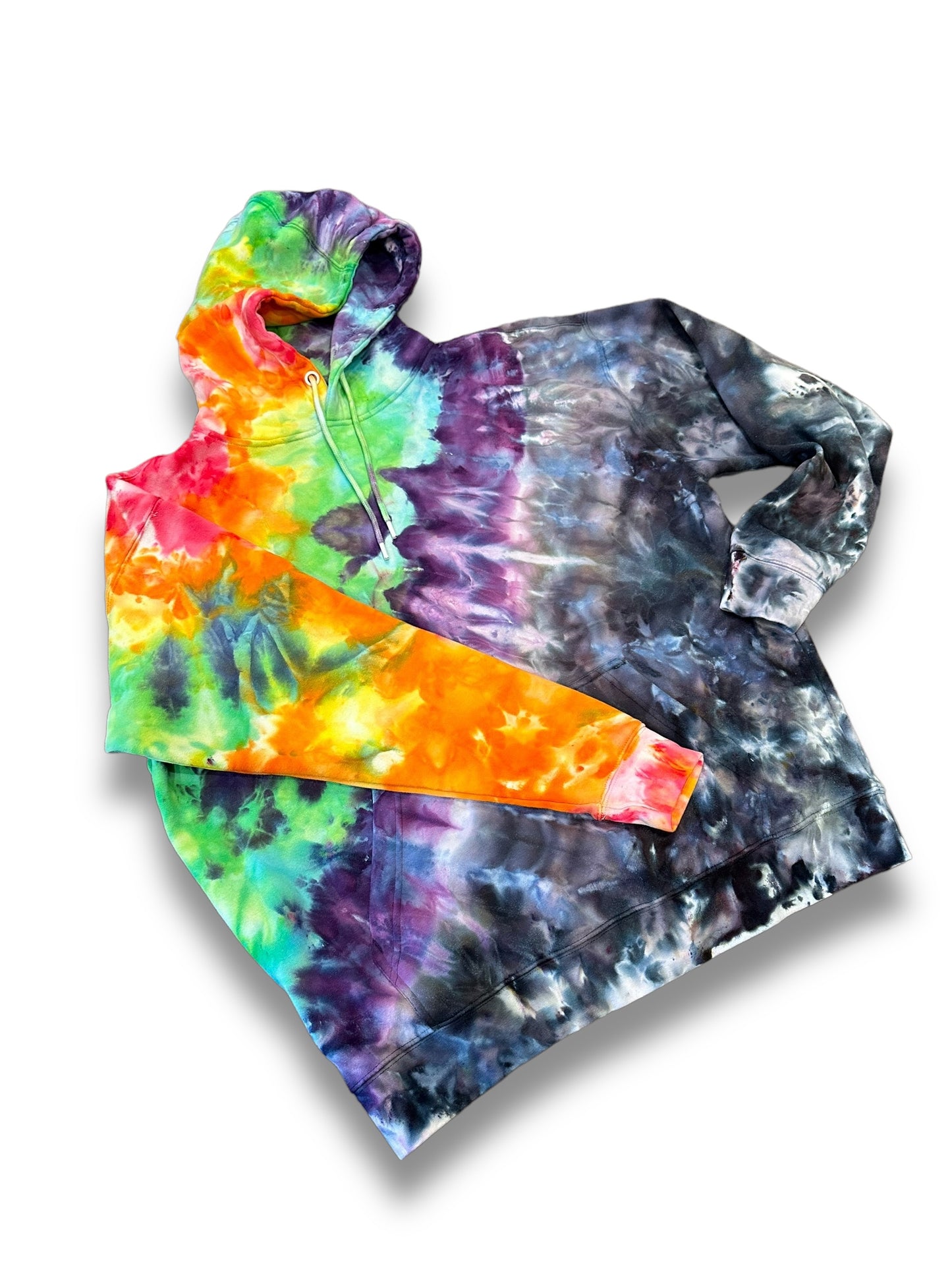 Split Ice dyed Hoodie