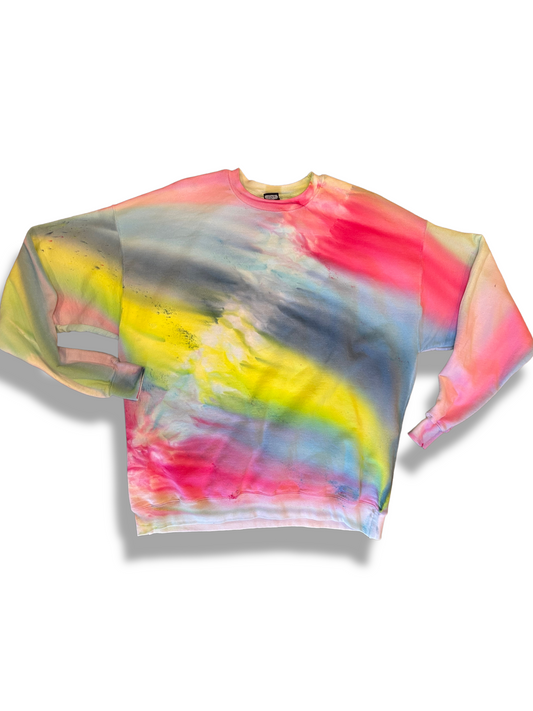 Ice dyed crewneck